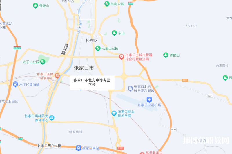張家口市北方中等專業(yè)學(xué)校地址，乘車路線